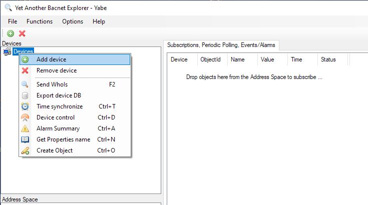 Fig. Yabe – Add device